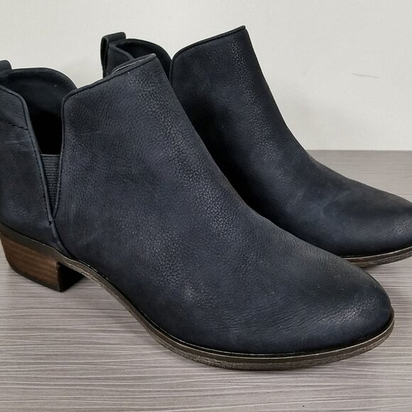 BP. Francine Split Shaft Bootie, Black Leather, Womens Size 5.5 - Picture 3 of 10